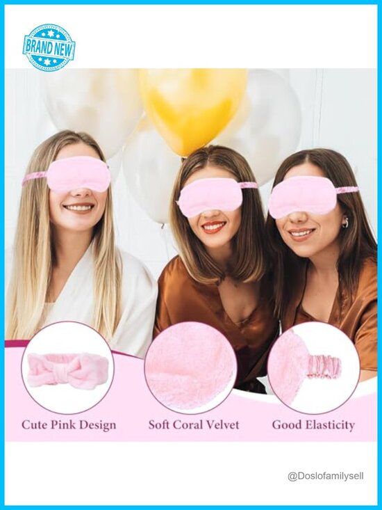 42-Piece Spa Party Favors Set with Headbands, Eye Masks, Claw Clips, Cosmetic main image 6